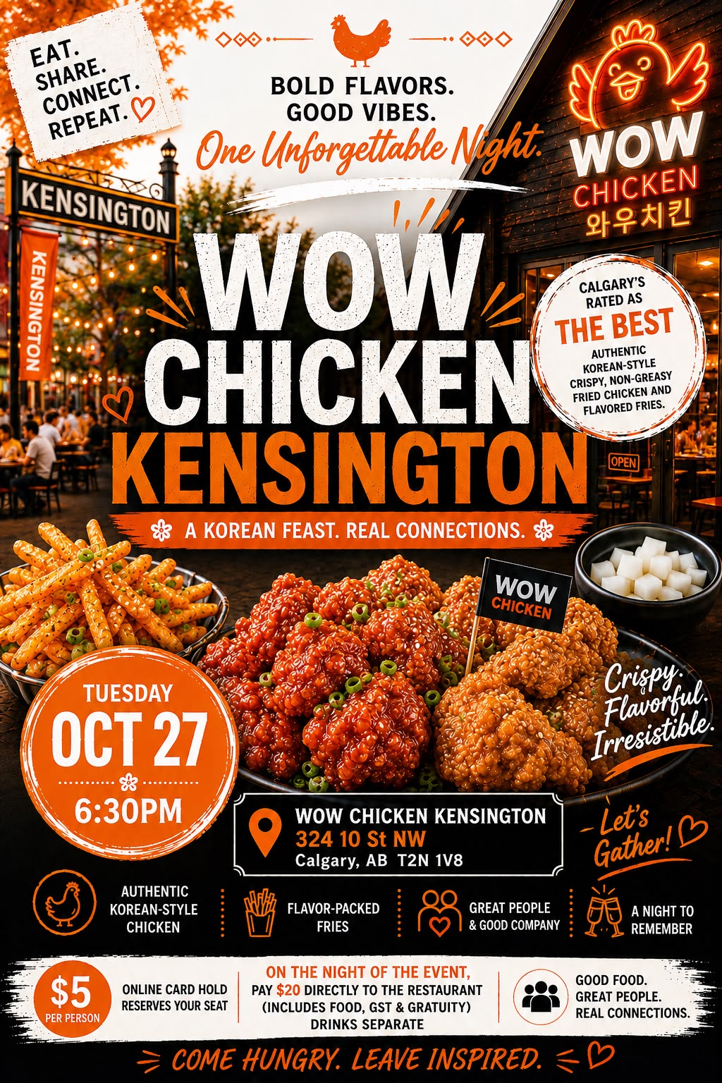 Poster for Full Spread at WOW Chicken Kensington
